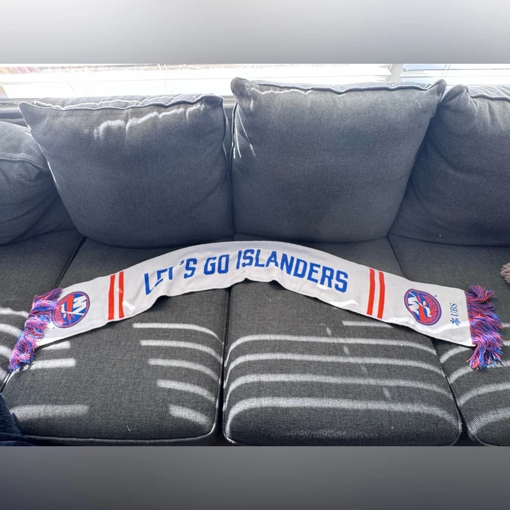New York Islanders NHL Scarf Blue Orange 60” Hockey Fan Gear